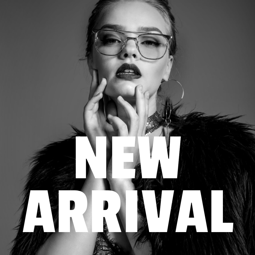 New Arrival School Collection with Black and White Photo Instagram – шаблон для дизайна