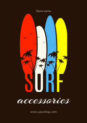 Surf Accessories Offer with Illustration