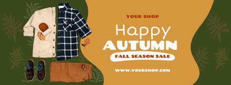 Modèle de visuel Autumn Sale Announcement - Facebook Video cover