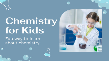 Chemistry For Kids Youtube Thumbnail Modelo de Design