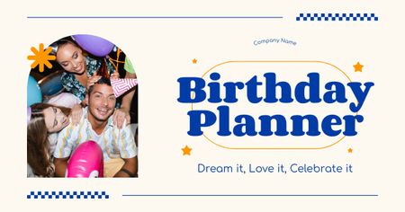 Template di design Servizi dell'agenzia di pianificazione del compleanno Facebook AD