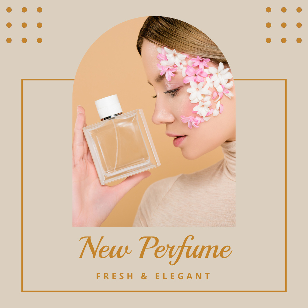 Elegant Female Fragrance Offer Instagram Modelo de Design