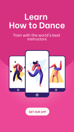 Template di design Learn How to Dance Instagram Story