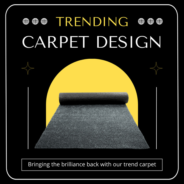 Ontwerpsjabloon van Instagram AD van Ad of Trending Carpet Design