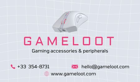 Game Equipment Store Business cardデザインテンプレート