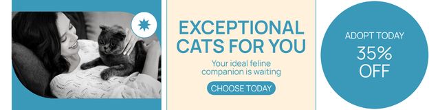 Platilla de diseño Exceptional Cat Breeds Proposition At Discounted Rates Twitter