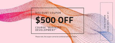 Discount on Business Course Couponデザインテンプレート