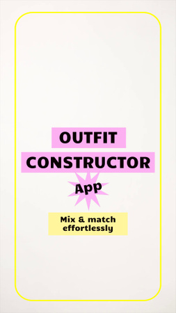Promoting Stylish Outfits Creating In Application TikTok Video Design Template
