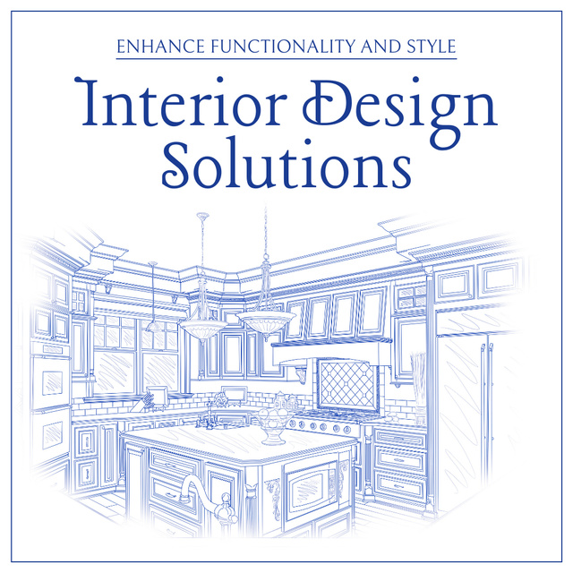 Template di design Functional And Aesthetic Interior Design Service Animated Post