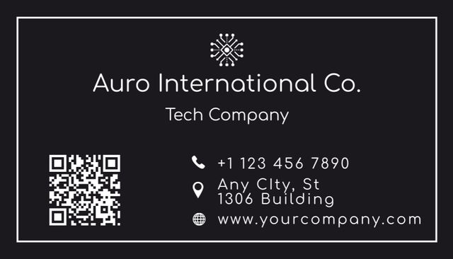 Template di design Confident Professional Programmer Services Offer on Black Business Card US
