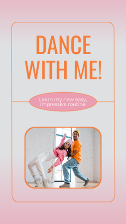 Dancing With Social Media Influencer Instagram Story Design Template