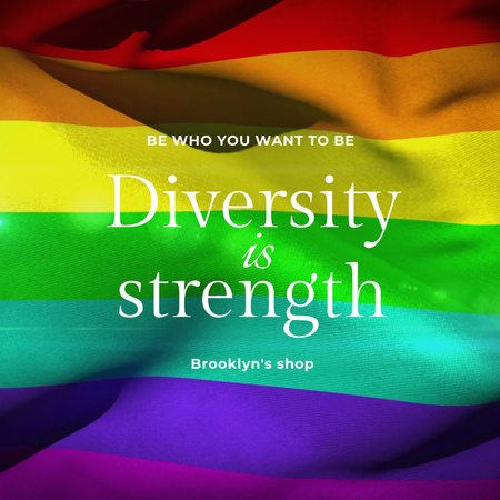 Anúncio de loja LGBT com frase Animated Post Modelo de Design