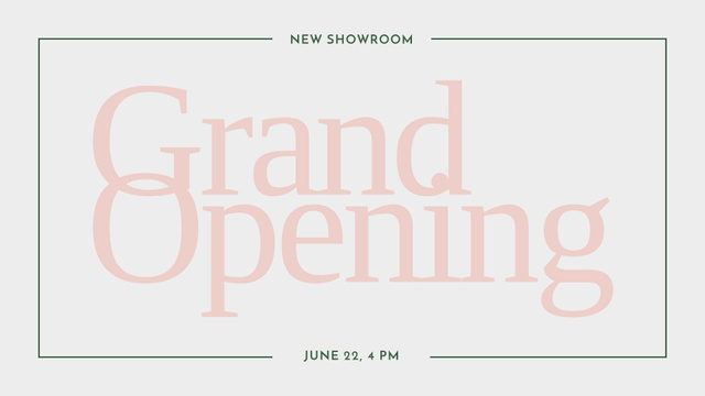 Fashion Store Opening Announcement FB event cover Design Template