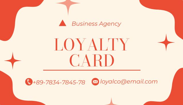 Orange Plain Multipurpose Layout for Business Agency Business Card US Šablona návrhu
