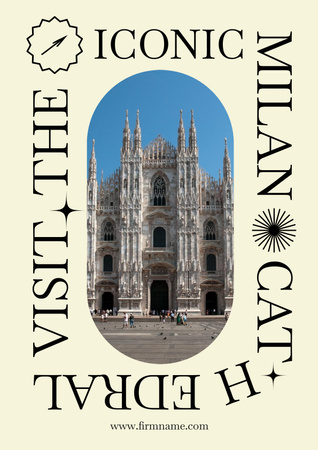 Plantilla de diseño de Tour to Italy Poster 