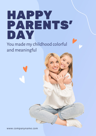 Template di design Happy parents' Day Poster