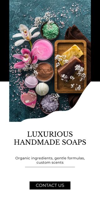 Floral Infusion Soap Bar Sale Offer Graphic – шаблон для дизайну