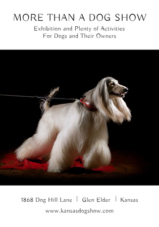 Dog Show in Kansas Poster 28x40in Modelo de Design