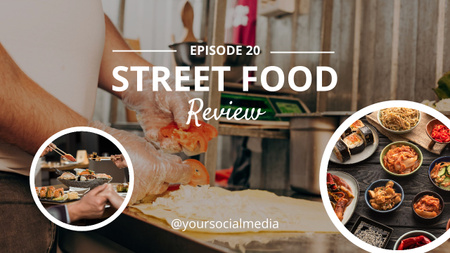 Review on Street Food Youtube Thumbnail Design Template