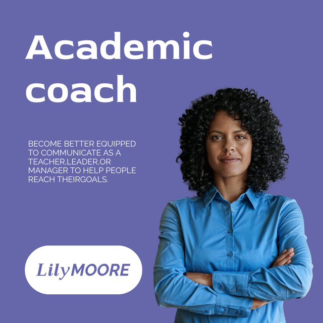 Szablon projektu Academic Coach Services Offer Animated Post