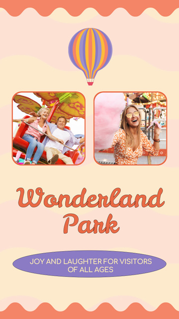 Unforgettable Wonderland Park With Versatile Attractions Instagram Video Story Πρότυπο σχεδίασης