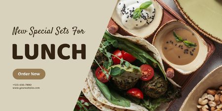 New Special Sets Offer for Lunch Twitter – шаблон для дизайну