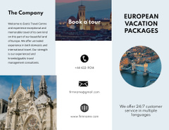 European Vacation Packages with Photo of Attractions