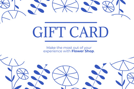 Designvorlage Sonderangebot vom Blumenladen für Gift Certificate