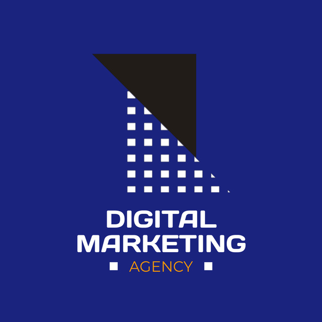 Digital Marketing Agency Services with Square Animated Logo Modelo de Design