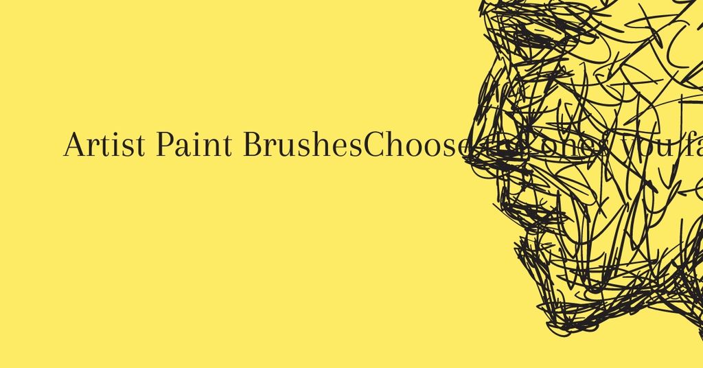 Artist Paint Brushes Offer with Quote Facebook AD Πρότυπο σχεδίασης