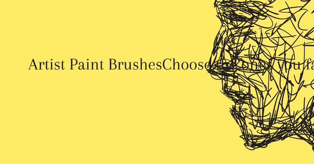 Artist Paint Brushes Offer with Quote Facebook AD Tasarım Şablonu