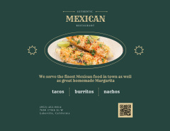 Mexican Restaurant Promotion With Served Meal