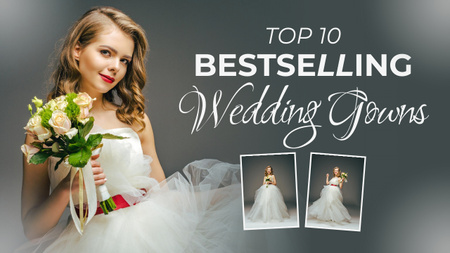 Wedding Dresses Blog Youtube Thumbnail Design Template