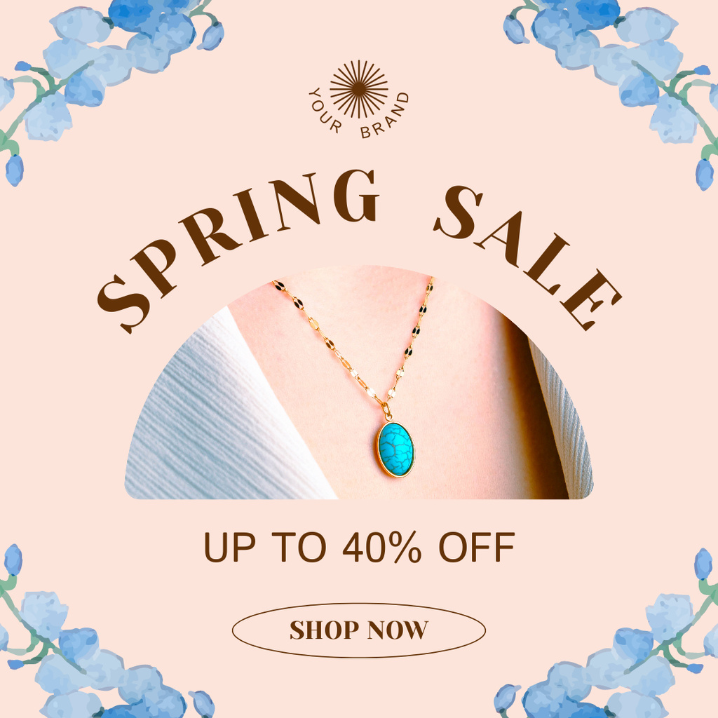Spring Sale Jewelry for Women Instagram Πρότυπο σχεδίασης