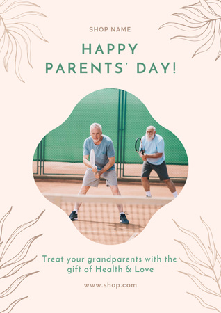 Happy Grandparents Day Poster A3 Design Template