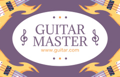 Vibrant Guitar Master Promotion With Treble Clef