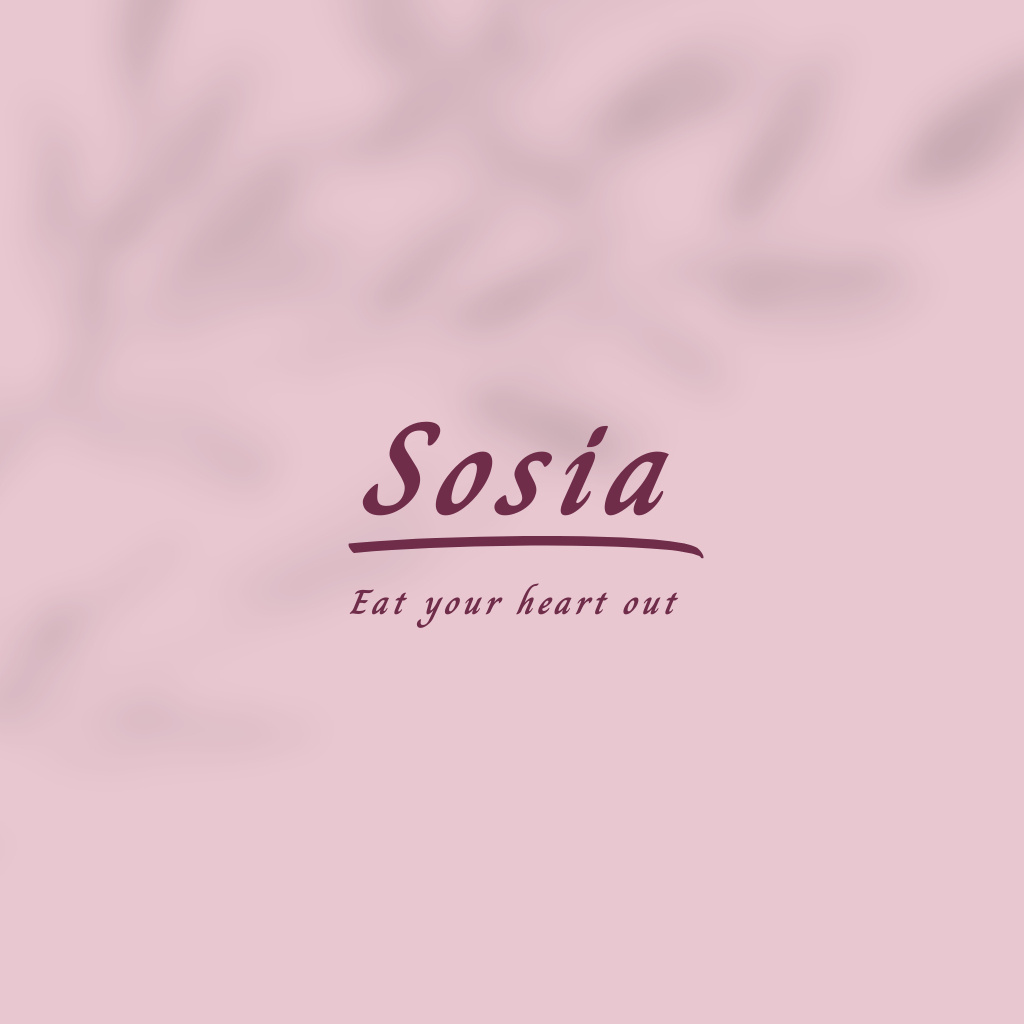 Sosia brand logo design Logo Tasarım Şablonu