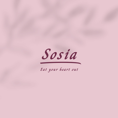 Design de logotipo da marca Sosia Logo Modelo de Design