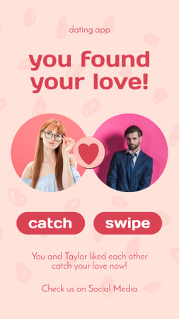 You Found Your Love Instagram Story Design Template