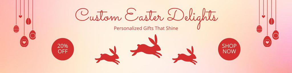 Plantilla de diseño de Offer of Custom Easter Delights Sale Twitter 