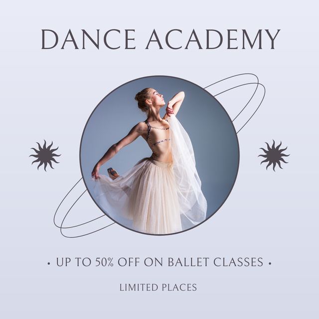 Dance and Choreography Academy Instagramデザインテンプレート
