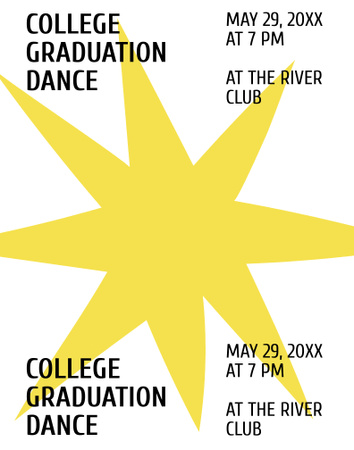 Designvorlage Graduation Party Event Announcement für Poster 22x28in