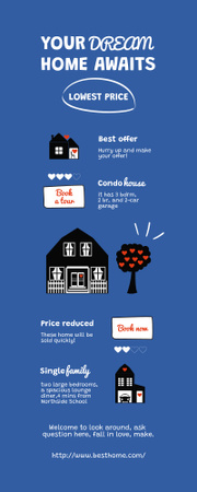 Modèle de visuel Dream Home Planning - Infographic