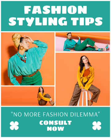 Designvorlage Mode- und Styling-Tipps entdecken für Instagram Post Vertical