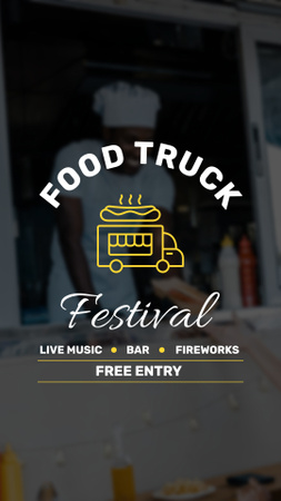 Festival of Street Food Trucks Instagram Story tervezősablon