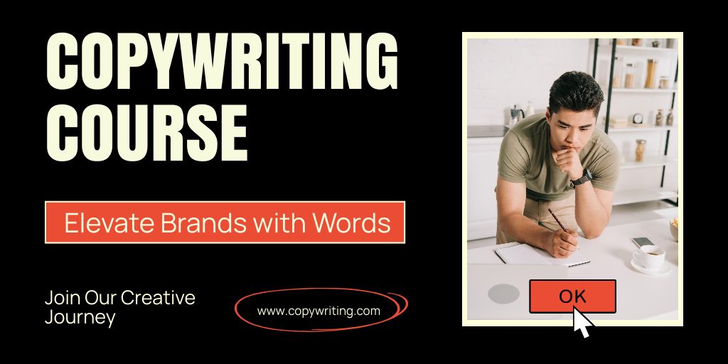Compelling Copywriting For Brands Course Promotion Twitterデザインテンプレート