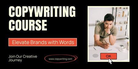 Compelling Copywriting For Brands Course Promotion Twitter Design Template