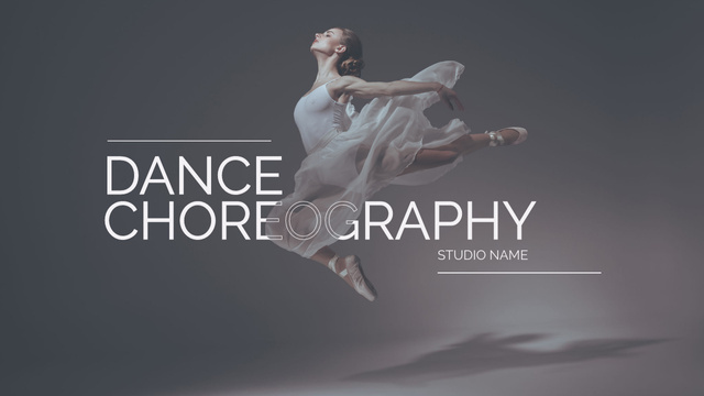 Ad of Choreography Classes with Tender Dancer Youtube Thumbnail Modelo de Design