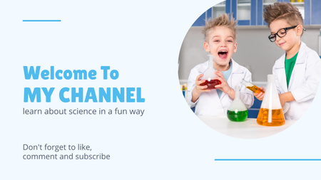 Platilla de diseño Children Do Experiment in Laboratory Youtube