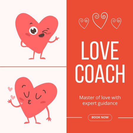 Navigate Relationships with Expert Love Coaching Animated Post Design Template